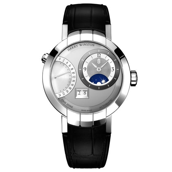 Buy Replica Harry Winston PREMIER EXCENTER TIME ZONE PRNATZ41WW002 watch